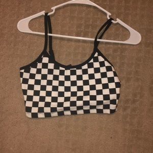 Checkered crop top